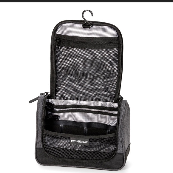 Men’s SWISSGEAR Retangle Toiletry Bag- Charcoal Gray - Picture 3 of 5